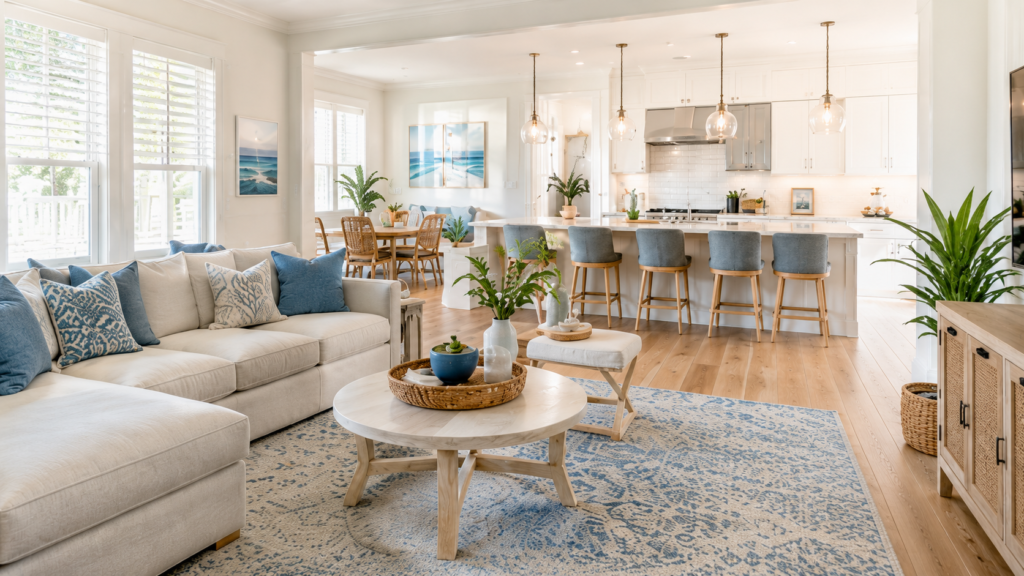 Clean coastal Brunswick County NC home after professional recurring cleaning