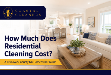 Bright Brunswick County NC coastal home for residential cleaning cost guide
