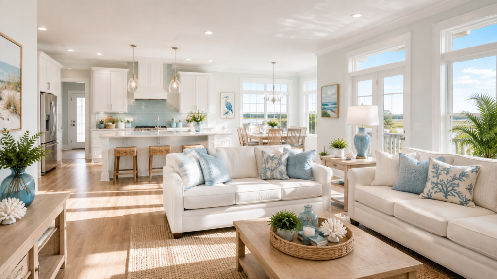 Sparkling clean Brunswick County NC coastal home after professional residential cleaning