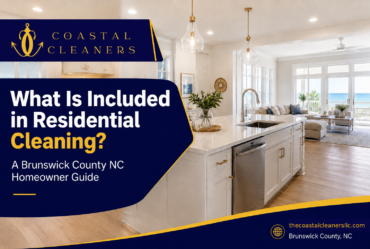 Bright Brunswick County NC coastal home for professional residential cleaning service guide